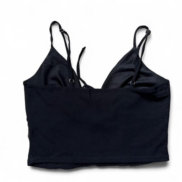 Women's Black Crop-top - Picture 2 of 2